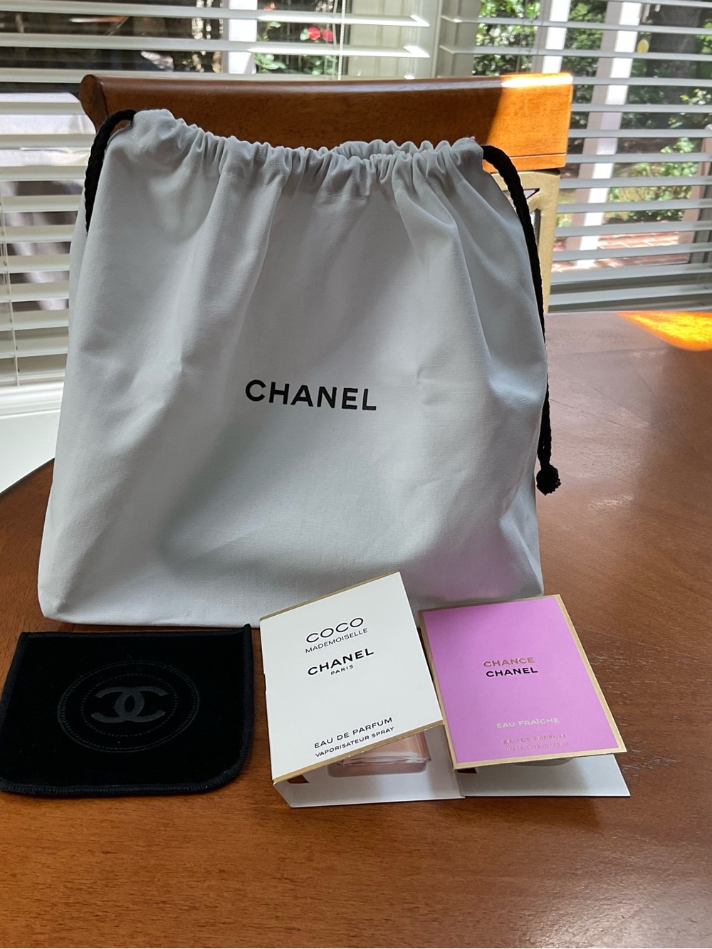 CHANEL Dust bag, Pouch (limited edition), Mademoiselle, Chance AUTHENTIC NWT